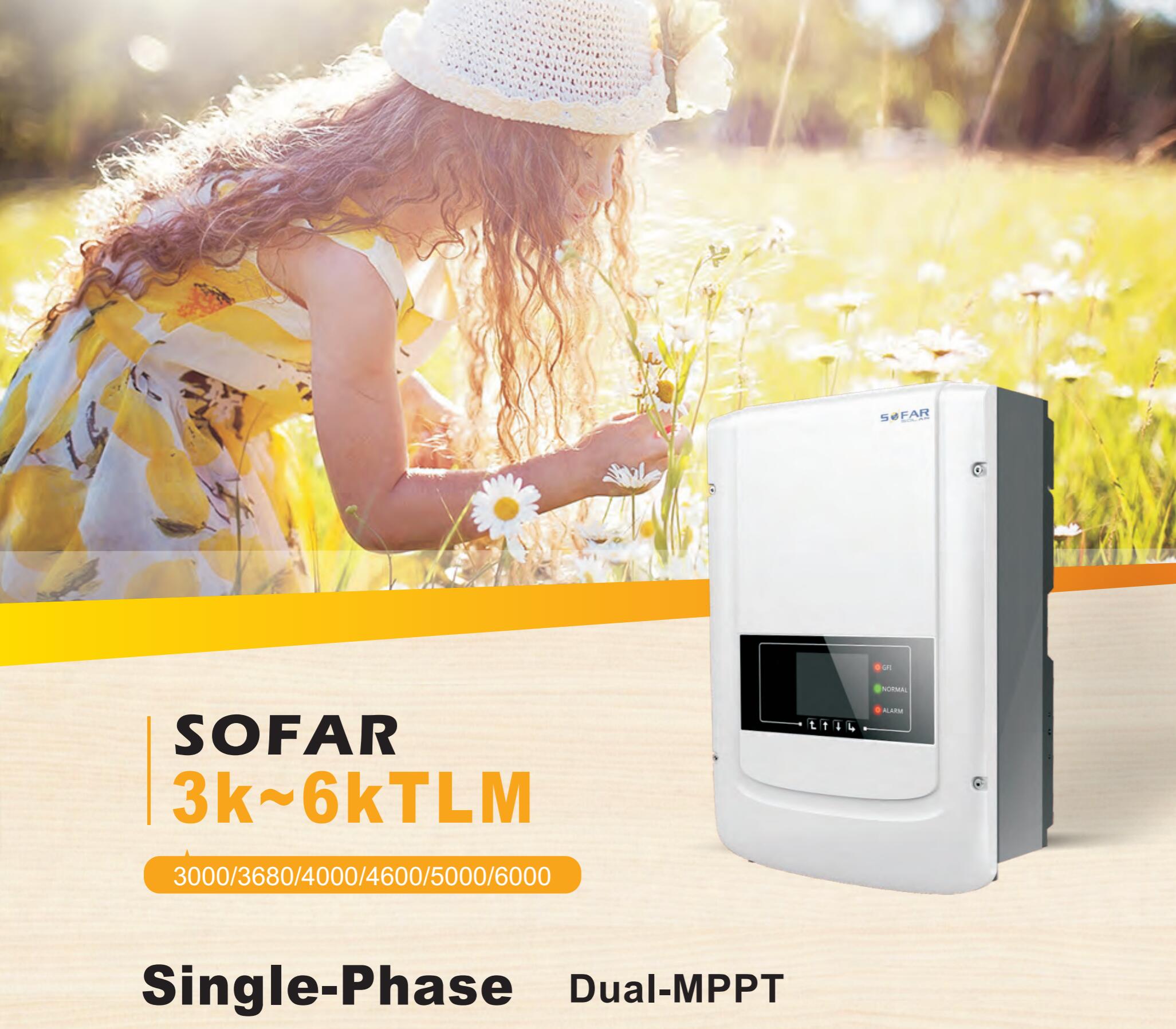 On grid solar inverter single phase 1KW to 7.5KW